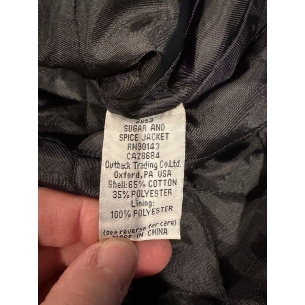 Outback Trading Womens XL Sugar Spice Jacket Brown Quilted Collar Outdoor EUC - Picture 8 of 9